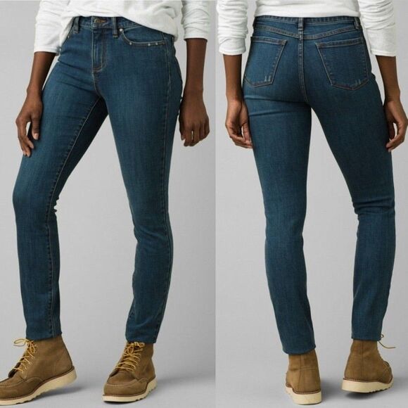 Prana Denim - prAna Sienna Jean Skinny Stretch Denim Womens Size 2/26 Short Athleisure Outdoor